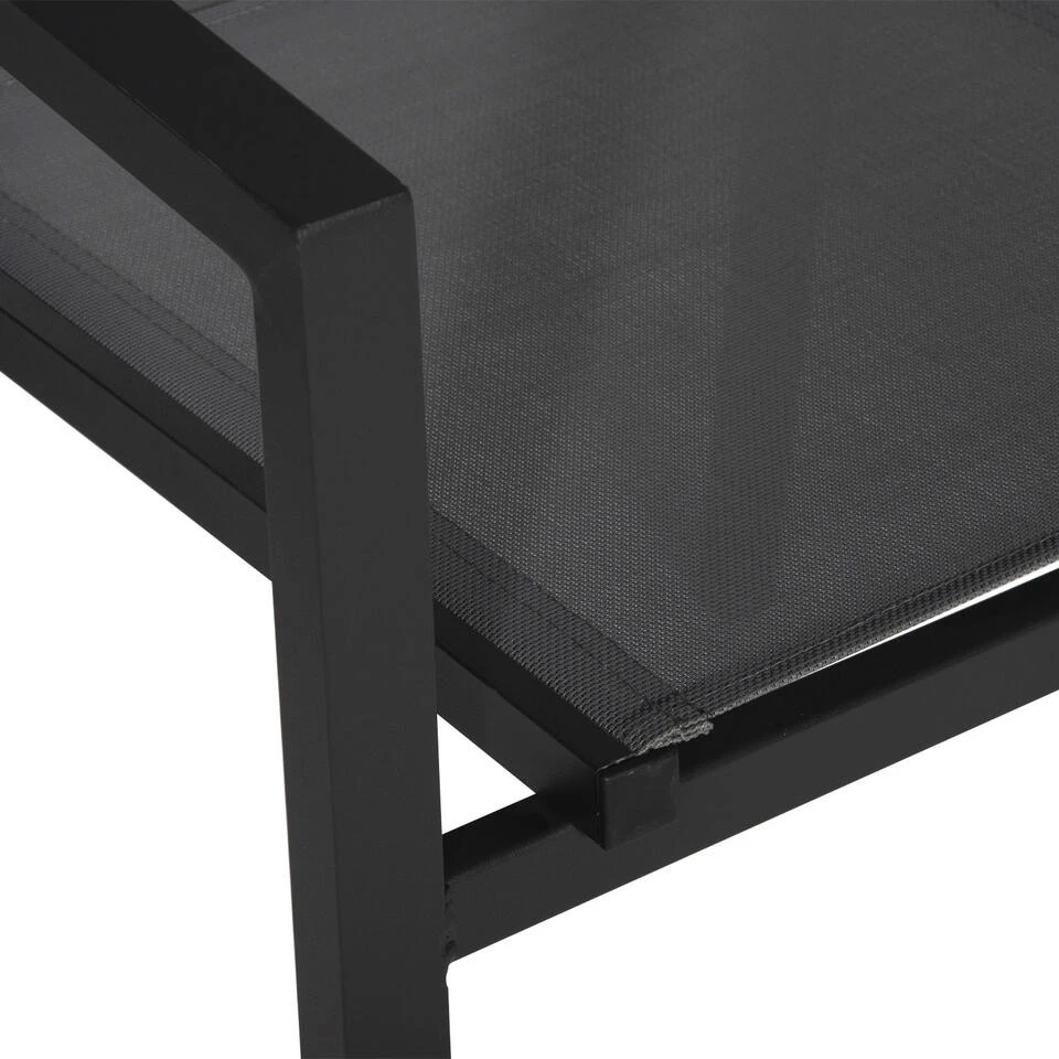 Happy Garden Buitenstoelen - Grijs - Aluminium 6 Happy Garden Buitenstoelen - Grijs - Aluminium - Afbeelding 4