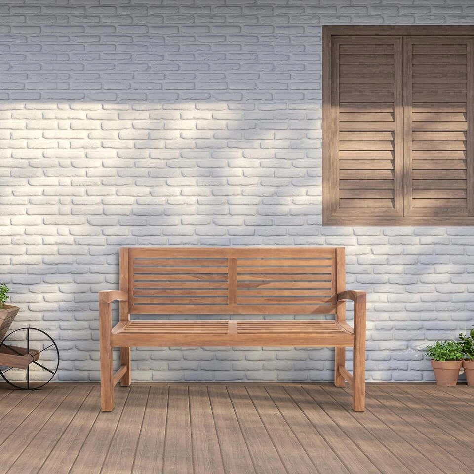 CLP Teakbank Halden 150 Cm 5 CLP Teakbank Halden 150 Cm - Afbeelding 3