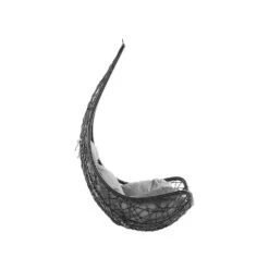 Beliani Hangstoel ATRI - Zwart Pe Rotan -Geselecteerde Tuinmeubelwinkel 1000096793 0103