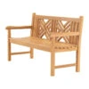 Les - Cross Bank Teak 150x64x92cm 1 Les - Cross Bank Teak 150x64x92cm -Geselecteerde Tuinmeubelwinkel 1000118254