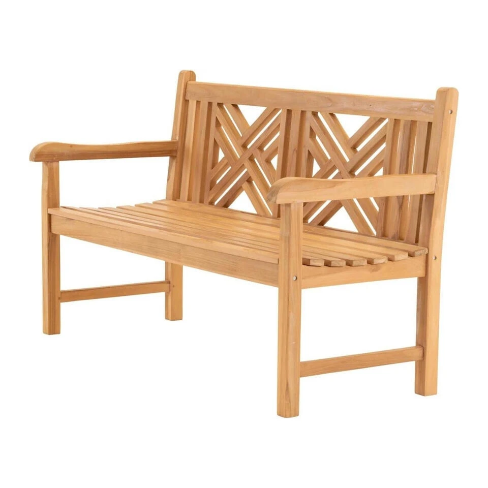 Les - Cross Bank Teak 150x64x92cm 3 Les - Cross Bank Teak 150x64x92cm