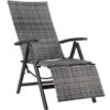Tectake Wicker Tuinstoel Opklapbaar Met Aluminium Frame En Voetsteun, Grijs 1 Tectake Wicker Tuinstoel Opklapbaar Met Aluminium Frame En Voetsteun, Grijs -Geselecteerde Tuinmeubelwinkel 1000127231