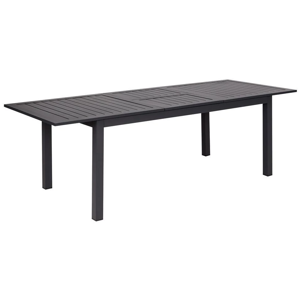 SKALOMA - Tuintafel - Donkergrijs - 180/240 X 90 Cm - Aluminium 3 SKALOMA - Tuintafel - Donkergrijs - 180/240 X 90 Cm - Aluminium