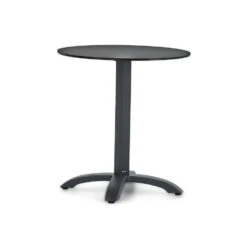 Dining Tuintafel Rond 70 Cm Aluminium Grijs Talao