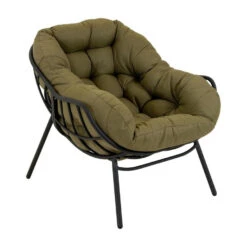 Les - Cozy Relax Stoel - Olijfgroen