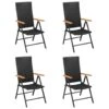 VidaXL - Tuinstoelen - Zwart - Poly Rattan - 4 Stuks 2 VidaXL - Tuinstoelen - Zwart - Poly Rattan - 4 Stuks -Geselecteerde Tuinmeubelwinkel 1000158720