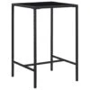 VidaXL - Tuinbartafel - Zwart - Poly Rattan En Glas - 70 X 70 X 110 Cm 1 VidaXL - Tuinbartafel - Zwart - Poly Rattan En Glas - 70 X 70 X 110 Cm -Geselecteerde Tuinmeubelwinkel 1000158721