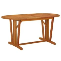 VidaXL - Tuintafel - Bruin - Massief Eucalyptushout - 160x85x75 Cm