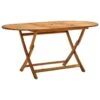 VidaXL - Tuintafel Inklapbaar - Bruin - Massief Acaciahout - 160 X 85 X 75 Cm -Geselecteerde Tuinmeubelwinkel 1000163029