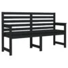 VidaXL - Tuinbank - Zwart - Grenenhout - 159.5 X 48 X 91.5 Cm -Geselecteerde Tuinmeubelwinkel 1000163352