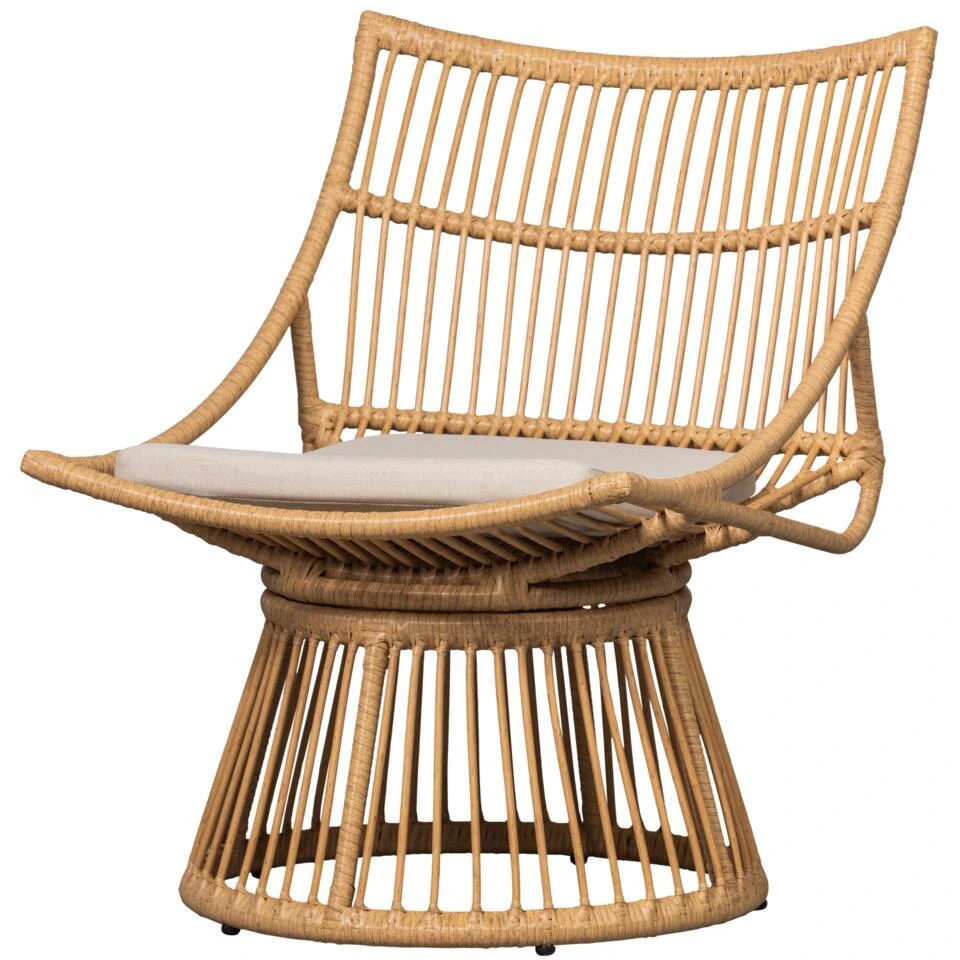 WOOOD Fauteuil Alatna - Wicker - Naturel - 80x64x53 3 WOOOD Fauteuil Alatna - Wicker - Naturel - 80x64x53