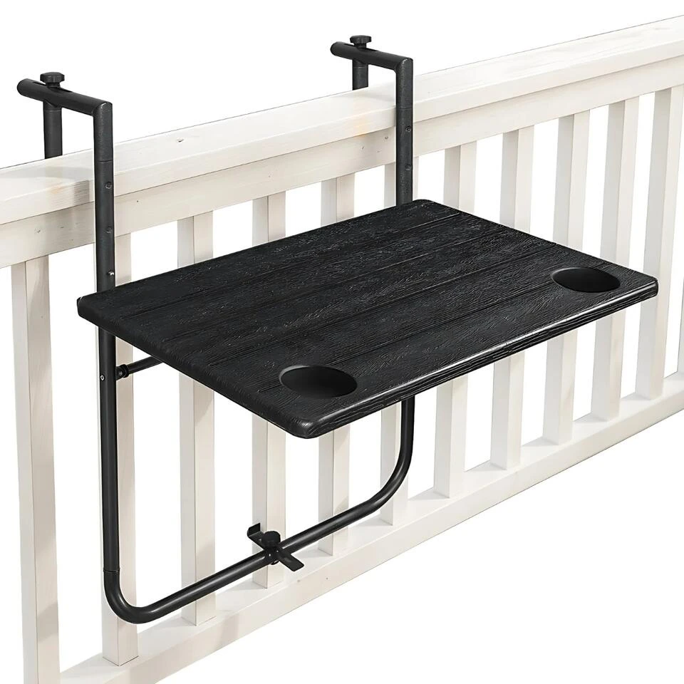 Goliving Balkontafel - Inklapbaar - Hangend - 60 X 40 Cm - Hoogteverstelbaar 3 Goliving Balkontafel - Inklapbaar - Hangend - 60 X 40 Cm - Hoogteverstelbaar