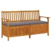 VidaXL - Bank - Grijs - Hout - 148 X 62 X 84 Cm 2 VidaXL - Bank - Grijs - Hout - 148 X 62 X 84 Cm -Geselecteerde Tuinmeubelwinkel 1000170659