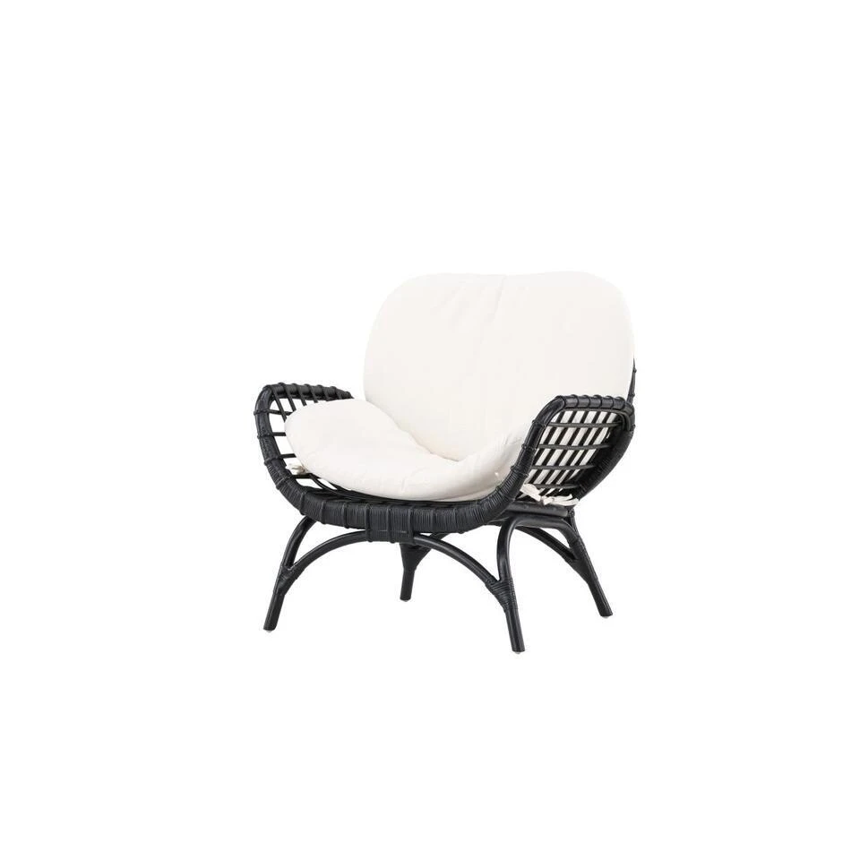 Svea - Hugo Outdoor Loungestoel - Wicker - Zwart 3 Svea - Hugo Outdoor Loungestoel - Wicker - Zwart