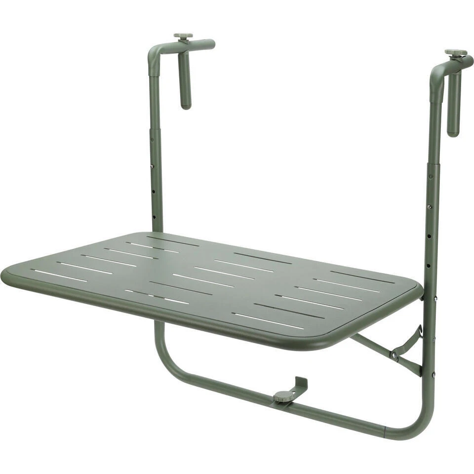 Pro Garden Balkon Tafel - Metaal - Groen - 60 X 43 Cm 3 Pro Garden Balkon Tafel - Metaal - Groen - 60 X 43 Cm