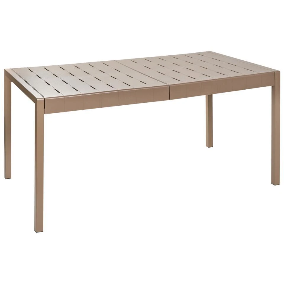 BARTICA - Tuintafel - Bruin - 154 X 84 Cm - Synthetisch Materiaal 3 BARTICA - Tuintafel - Bruin - 154 X 84 Cm - Synthetisch Materiaal