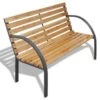 VidaXL Tuinbank 120 Cm Hout En Ijzer 2 VidaXL Tuinbank 120 Cm Hout En Ijzer -Geselecteerde Tuinmeubelwinkel 1255427663