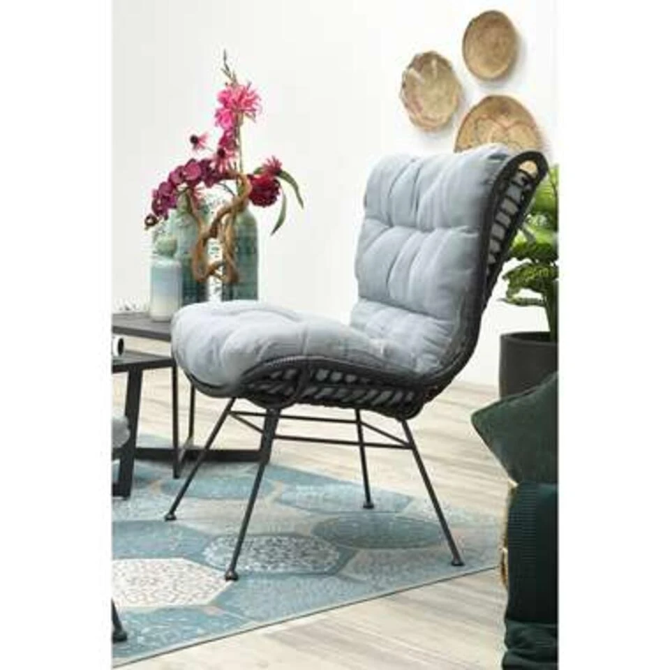 Garden Impressions Melfort Relax Loungestoel - Zwart 4 Garden Impressions Melfort Relax Loungestoel - Zwart - Afbeelding 2