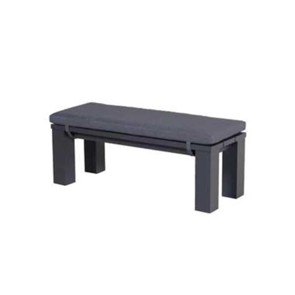 Garden Impressions Plaza Tuinbank 115,5x43xH40 Cm Donker Grijs 3 Garden Impressions Plaza Tuinbank 115,5x43xH40 Cm Donker Grijs