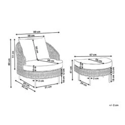 ARCILLE - Tuinstoel - Natuurlijk - PE Rotan 16 ARCILLE - Tuinstoel - Natuurlijk - PE Rotan -Geselecteerde Tuinmeubelwinkel 17bdd44d11804d4b93444db85527ef13