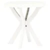 VidaXL Bistrotafel Ø70 Cm Kunststof Wit -Geselecteerde Tuinmeubelwinkel 1856204831