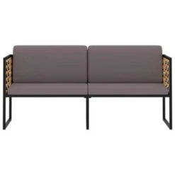 VidaXL Tuinbank Met Kussens 136 Cm Massief Acaciahout Donkergrijs -Geselecteerde Tuinmeubelwinkel 18f88830431441e695ca3ecf0c2f62ac