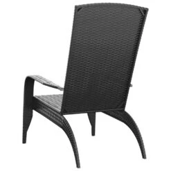 VidaXL - Tuinstoel Adirondack - Zwart - Poly Rattan -Geselecteerde Tuinmeubelwinkel 1a2ed05db80f41baa386d00a4268118c