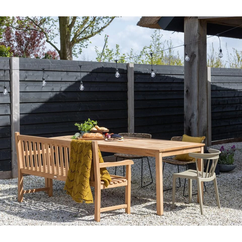 WOOOD Wings Tuinstoelen - Polyester - Naturel - Set Van 4 4 WOOOD Wings Tuinstoelen - Polyester - Naturel - Set Van 4 - Afbeelding 2