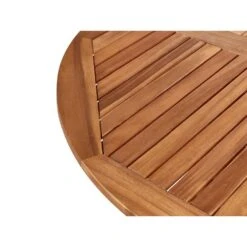 AGELLO - Tuintafel - Lichthout - ⌀ 120 Cm - Acaciahout -Geselecteerde Tuinmeubelwinkel 1d23dc4183e14cef9a4e9b52b53f8317