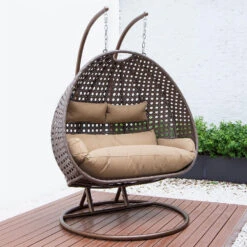 Merkloos HOME DELUXE Hangstoel Bruin Puur -Geselecteerde Tuinmeubelwinkel 1d32c8d39da9499193f2365625c6c23d