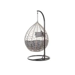 ARSITA - Hangstoel - Grijs - 100 Cm - PE Rotan 19 ARSITA - Hangstoel - Grijs - 100 Cm - PE Rotan -Geselecteerde Tuinmeubelwinkel 1de848b049c94d708cff250ec97df3bb
