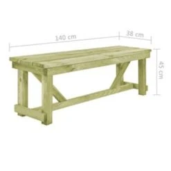 VidaXL - Bank - Bruin - Geïmpregneerd Grenenhout - 140 X 38 X 45 Cm 10 VidaXL - Bank - Bruin - Geïmpregneerd Grenenhout - 140 X 38 X 45 Cm -Geselecteerde Tuinmeubelwinkel 1f87a869cc7b44818a3ab860b1f6c809