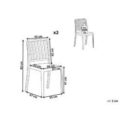 Beliani Tuinstoel SERSALE - Blauw Synthetisch Materiaal -Geselecteerde Tuinmeubelwinkel 2069edf8524d4b52926771692ba20a16