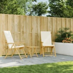 VidaXL - Inklapbare Tuinstolen - Kussens - Bruin - Bamboe - 2 Stuks -Geselecteerde Tuinmeubelwinkel 20a955f8d38a46599cdad081ec962b0b