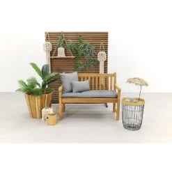 VDG Teak Houten Tuinbank Bison - 120 Cm -Geselecteerde Tuinmeubelwinkel 21f7e991070e4513b8d25db9e35b9427