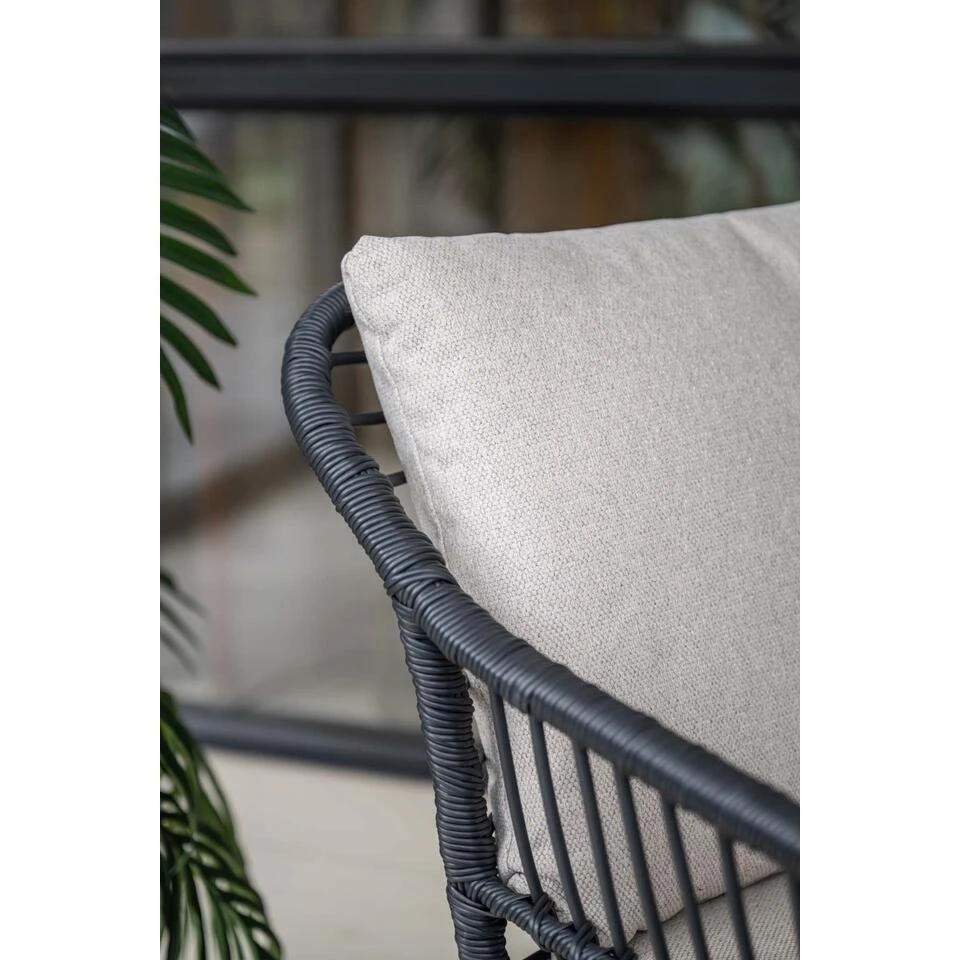 Set Van 4 - Garden Impressions Margriet Tuinstoel - Zwart/Zand 15 Set Van 4 - Garden Impressions Margriet Tuinstoel - Zwart/Zand - Afbeelding 13