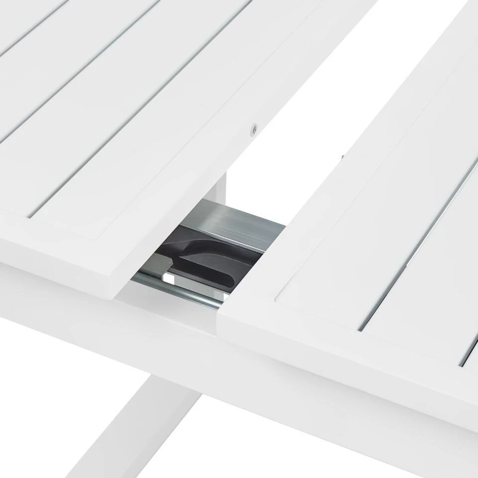 VALCANETTO - Tuintafel - Wit - 90 X 180/240 Cm - Aluminium 12 VALCANETTO - Tuintafel - Wit - 90 X 180/240 Cm - Aluminium - Afbeelding 10