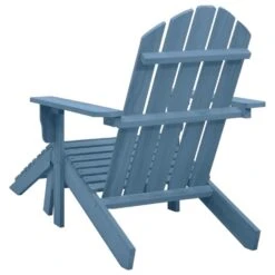 VidaXL - Tuinstoel Adirondack - Blauw - Hout - Met Voetenbank 13 VidaXL - Tuinstoel Adirondack - Blauw - Hout - Met Voetenbank -Geselecteerde Tuinmeubelwinkel 25ae7a49f5034203a6b646200d741dfe