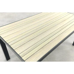 VDG Nola Tuintafel 160x90 Cm. - Antraciet/Houtlook -Geselecteerde Tuinmeubelwinkel 25e6495566b84dd3bb546179a2921b73