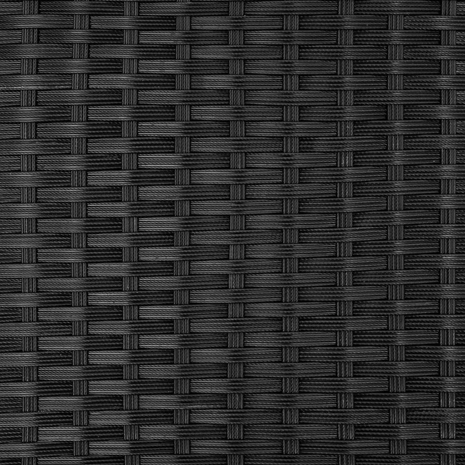 Tectake Wicker Fauteuil Lignano, Zwart 9 Tectake Wicker Fauteuil Lignano, Zwart - Afbeelding 7