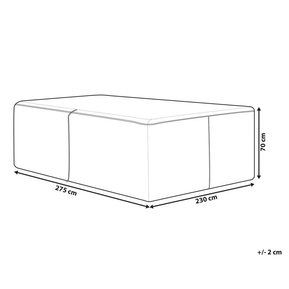 CHUVA - Beschermhoes - Zwart - 275 X 230 X 70 Cm - Polyester 6 CHUVA - Beschermhoes - Zwart - 275 X 230 X 70 Cm - Polyester - Afbeelding 4