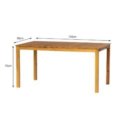 Tafel Voor Binnen En Buiten, 6 Personen, In Acacia 12 Tafel Voor Binnen En Buiten, 6 Personen, In Acacia -Geselecteerde Tuinmeubelwinkel 2ac4ee2a307242798416be1763915add