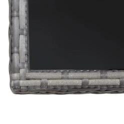 VidaXL - Tuintafel - Grijs - Poly Rattan - 80 X 80 X 74 Cm -Geselecteerde Tuinmeubelwinkel 2af83824202e460bb15c49a76b3321b9