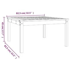 VidaXL - Tuintafel - Zwart - Massief Grenenhout - 82.5 X 82.5 X 45 Cm 17 VidaXL - Tuintafel - Zwart - Massief Grenenhout - 82.5 X 82.5 X 45 Cm -Geselecteerde Tuinmeubelwinkel 2c06e8c7e29847c6b97353257c43e7d9