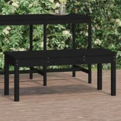 VidaXL - Tuinbank - Zwart - Grenenhout - 109 X 44 X 45 Cm 11 VidaXL - Tuinbank - Zwart - Grenenhout - 109 X 44 X 45 Cm -Geselecteerde Tuinmeubelwinkel 2e019bd9a60643db8ce74d858f3f60be