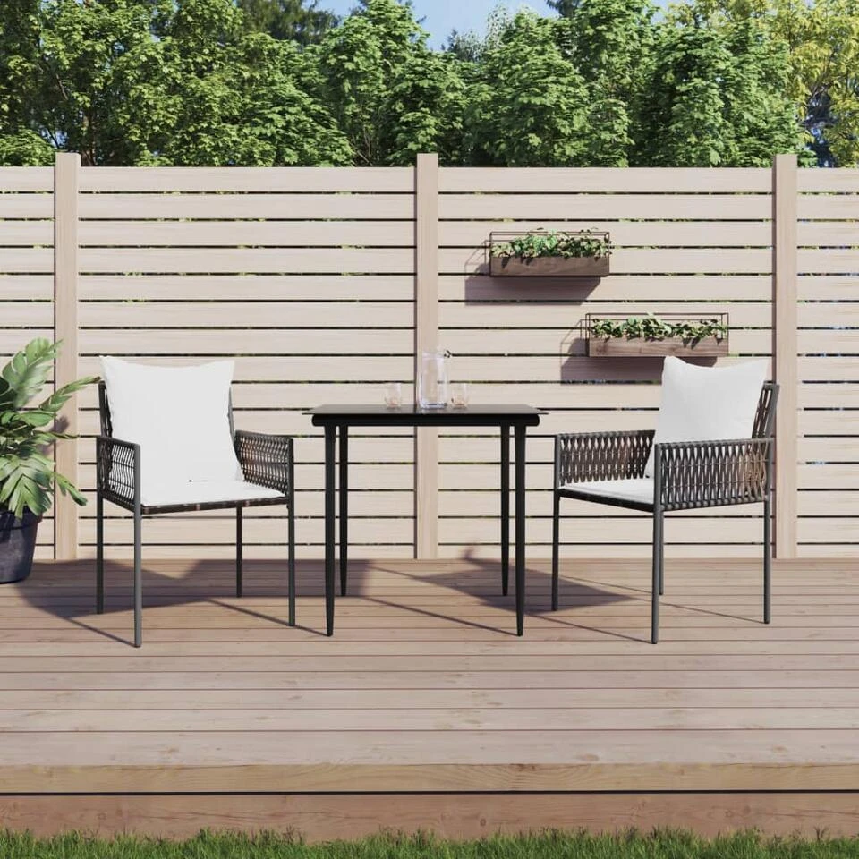 VidaXL - Tuinstoelen Met Kussens - Bruin - Poly Rattan - 2 Stuks - 54x61x83 Cm 4 VidaXL - Tuinstoelen Met Kussens - Bruin - Poly Rattan - 2 Stuks - 54x61x83 Cm - Afbeelding 2