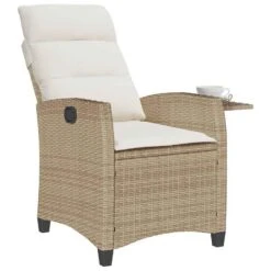 VidaXL - Verstelbare Tuinstoel Met Bijzettafel - Beige - Poly Rattan 17 VidaXL - Verstelbare Tuinstoel Met Bijzettafel - Beige - Poly Rattan -Geselecteerde Tuinmeubelwinkel 2fd4d272fc46419fbf653bf3b8edba18