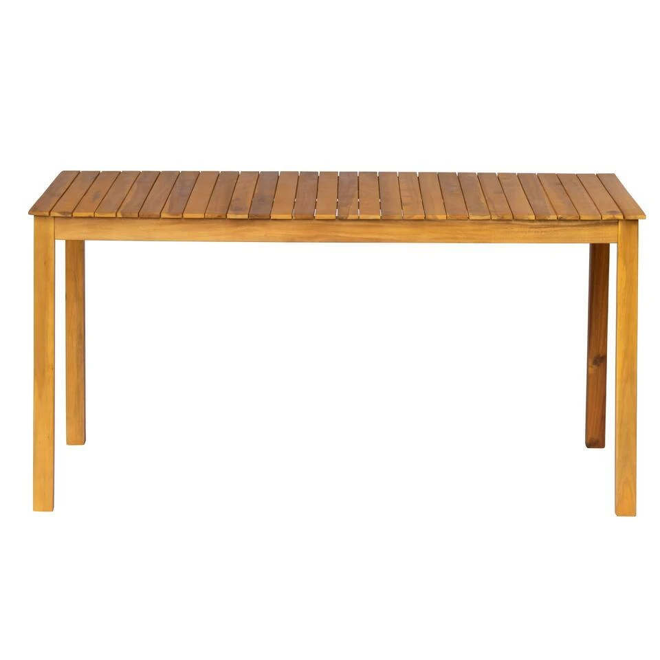 Tafel Voor Binnen En Buiten, 6 Personen, In Acacia 6 Tafel Voor Binnen En Buiten, 6 Personen, In Acacia - Afbeelding 4