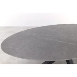 Scotland Ovale Tuintafel Centostone 220 X 115 Cm. - Marmerlook Wit -Geselecteerde Tuinmeubelwinkel 32672518788d455aa0b6d10dcbb4b56b