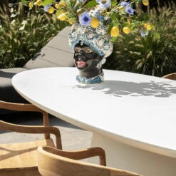 Tuintafel Ovaal 160cm - Wit Eco Composiet - Cleo -Geselecteerde Tuinmeubelwinkel 3346f985a064426ebca5eda9d04abbd3